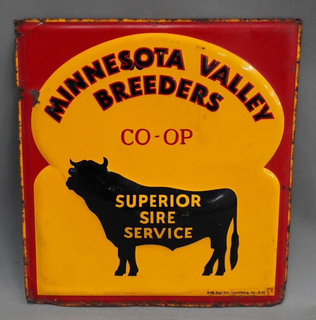 Minnesota Valley Breeders Embossed Metal Sign (1 of 4)