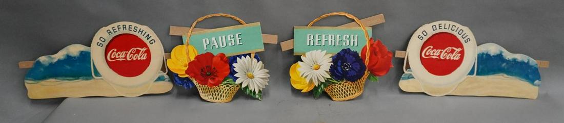4 Coca Cola Cardstock Store Display Signs (1 of 6)
