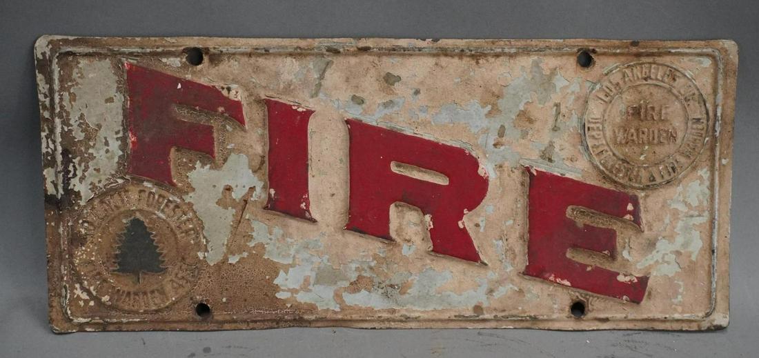 Southern California / Los Angeles Fire Metal Sign (1 of 3)