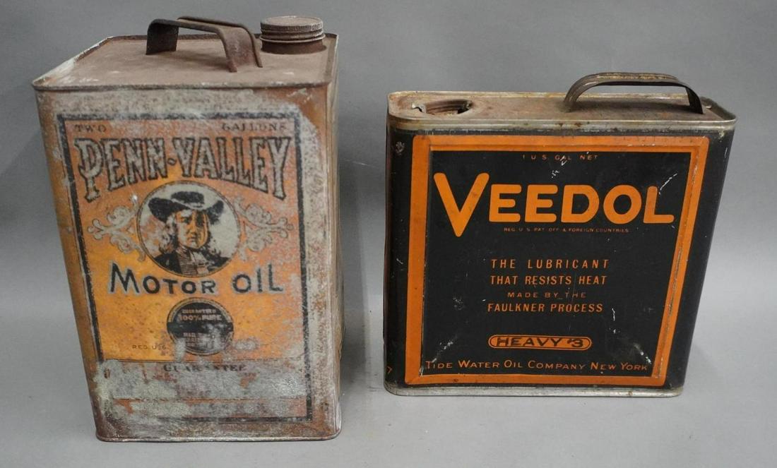 Lot of 2 Metal Cans (1 of 10)