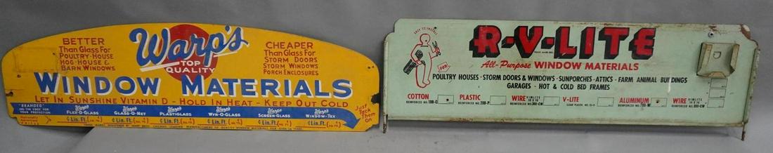 Lot of 2 Farm Related Metal Signs (1 of 5)