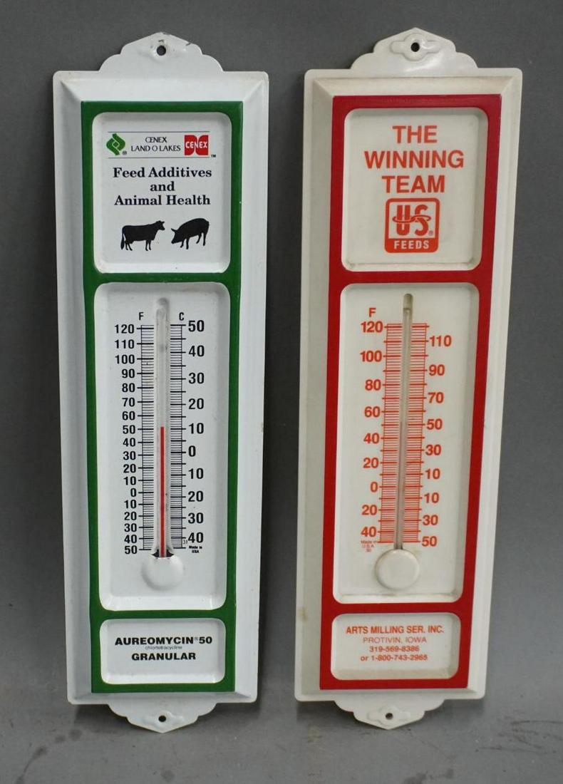 Lot of 2 Metal Thermometers (1 of 4)