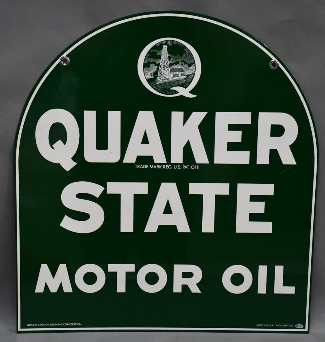 Quaker State Motor Oil Metal Sign (TAC) (1 of 4)
