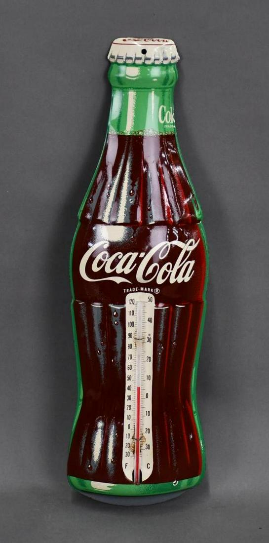 Small Coca-Cola Bottle-Shaped Metal Thermometer (TAC) (1 of 4)