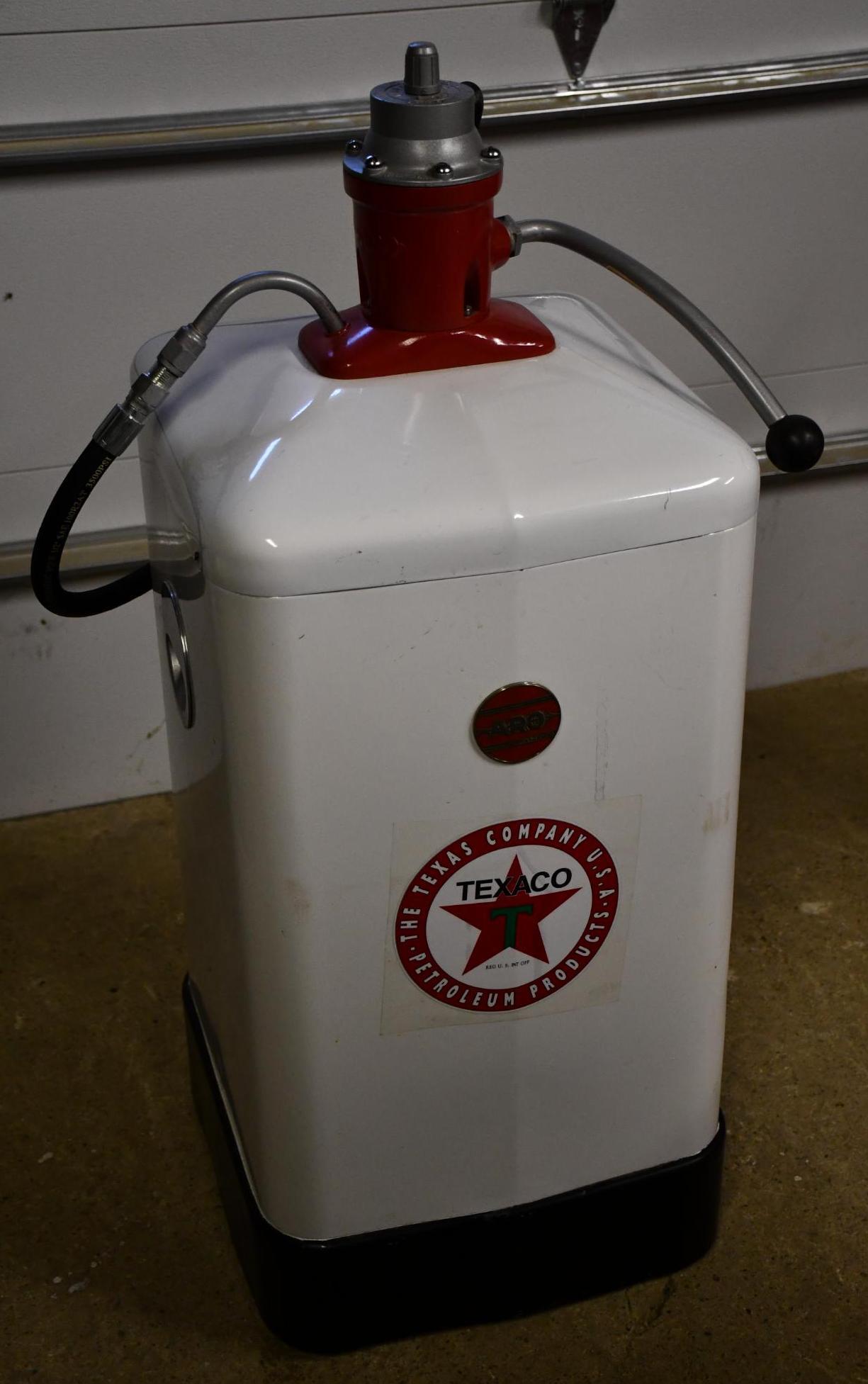 ARO Motor Oil Lubster Restored: restored, 45"T., has Texaco decal.