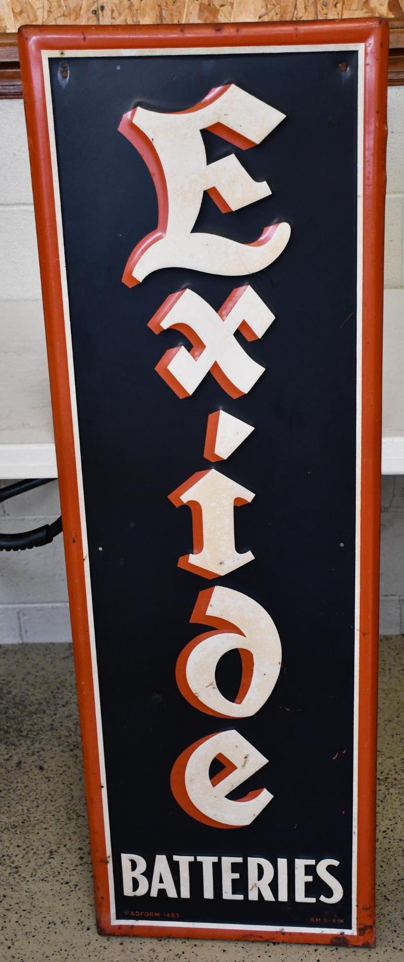 Exide Batteries Metal Sign (TAC) (1 of 4)