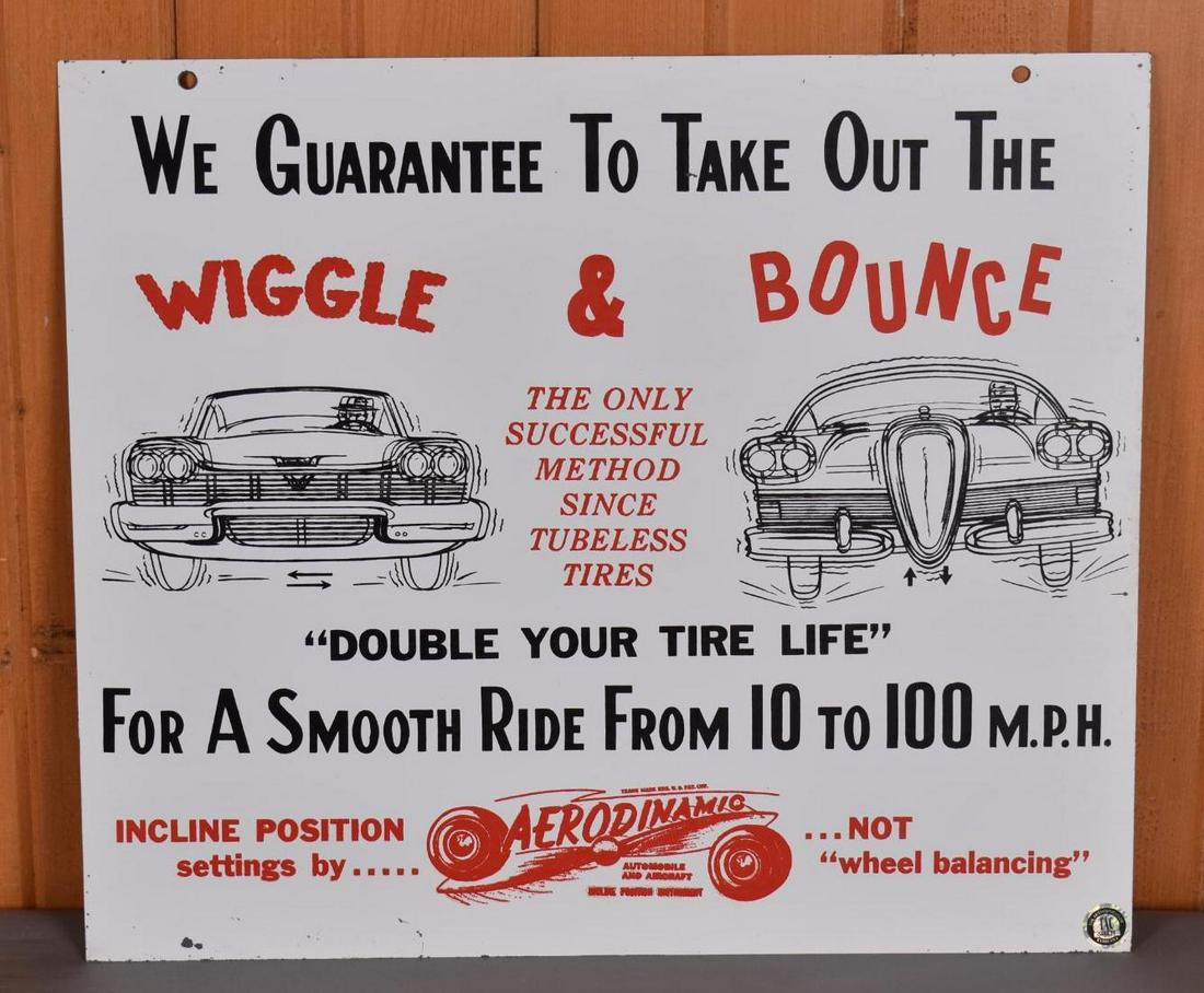 Aerodinamic Wiggle & Bounce w/ Graphics Metal Sign (TAC) (1 of 6)