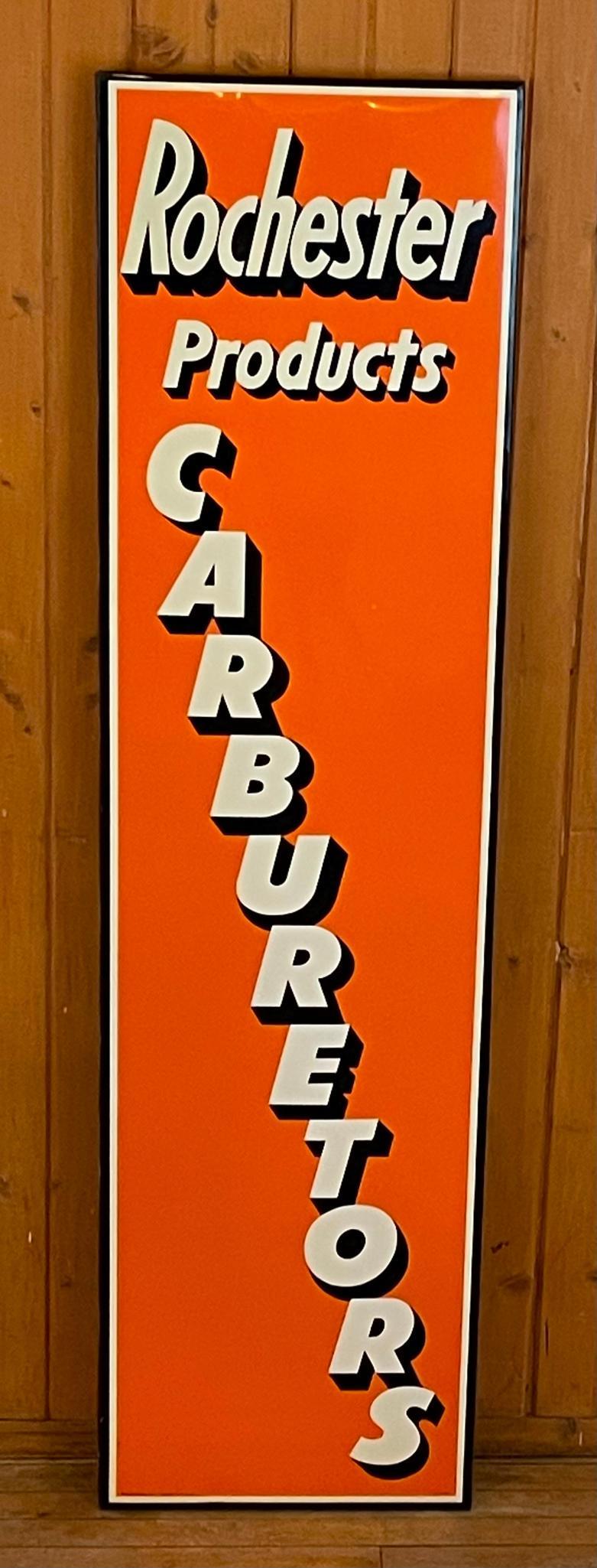 Rochester Carburetors Products Metal Vertical Sign (TAC) (1 of 7)