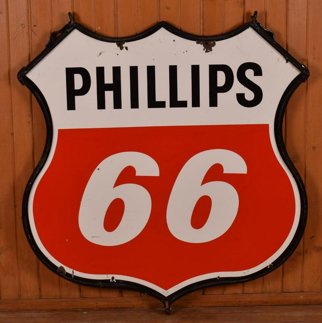 Phillips 66 (Gasoline / Motor Oil) Porcelain Service Station Sign (TAC) (1 of 7)