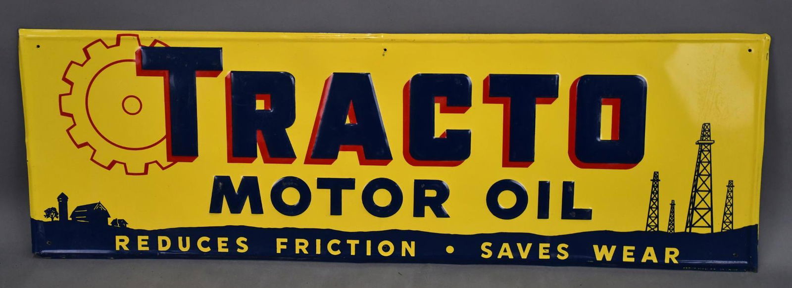 Tracto Motor Oil w/Graphics Metal Sign (TAC) (1 of 6)