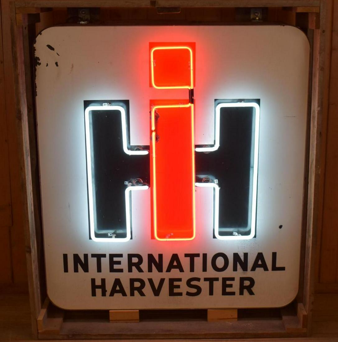 I.H. International Harvester Porcelain Neon Dealership Sign (TAC) (1 of 7)