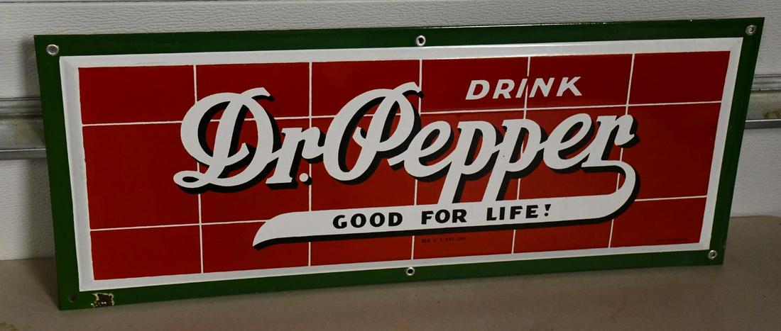Dr. Pepper "Good For Life" Porcelain Sign (TAC) (1 of 5)