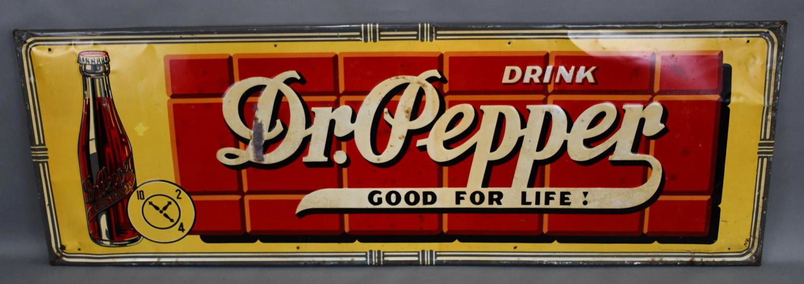 Dr. Pepper "Good for Life" 10-2-4 Metal Sign (TAC) (1 of 5)
