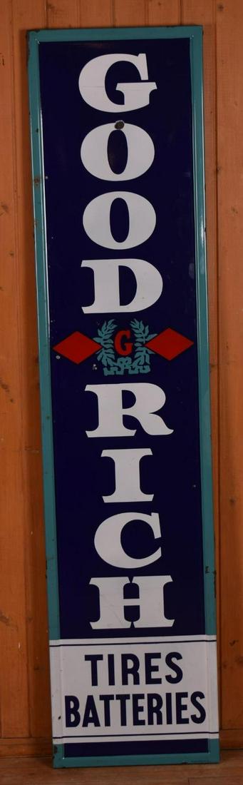 Goodrich w/Logo Tires-Batteries Porcelain Sign (TAC) (1 of 5)