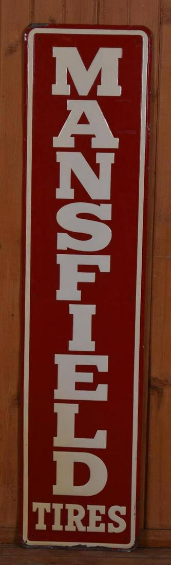 Mansfield Tires Metal Vertical Sign (TAC) (1 of 4)