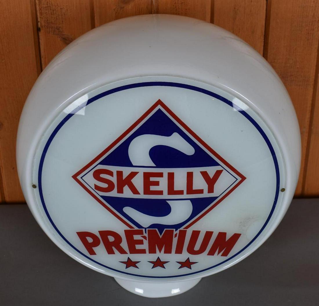Skelly Premium Gas Globe Lenses on a Milk Glass Globe (1 of 5)