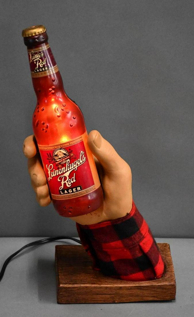 Leinenkugel's Red Lager Plastic Bottle/Hand Light Up Display (1 of 6)