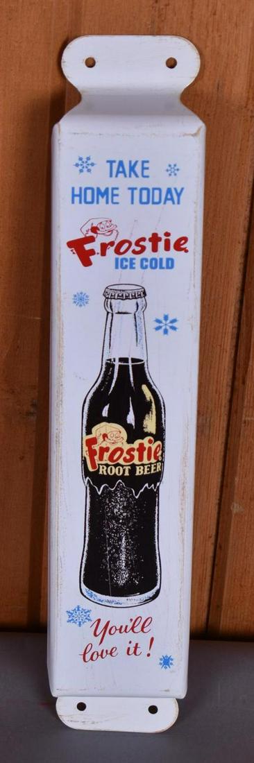 Frostie Root Beer Metal Door Push Sign (1 of 2)