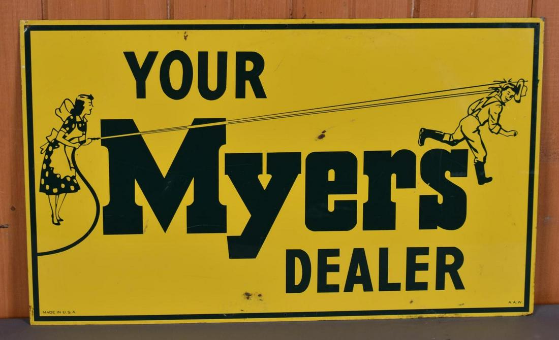 Myers Dealer w/ Graphics Metal Sign (TAC) (1 of 4)