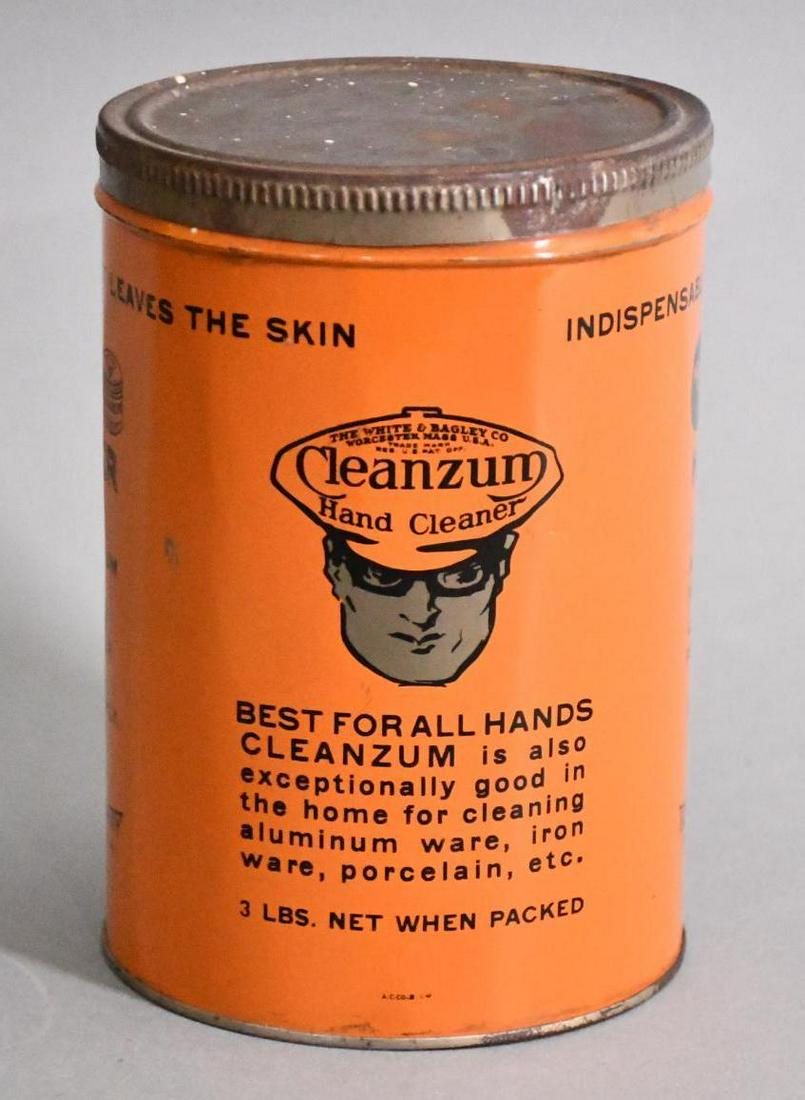 Oilzum w/Logo Cleanzum Hand Cleaner Round Metal Can (1 of 5)