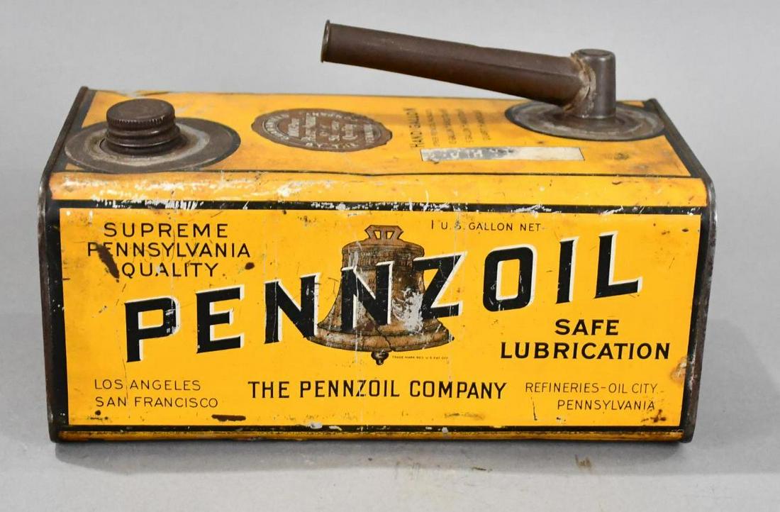 Pennzoil Handigallon One Gallon Rectangle Metal Can (1 of 7)