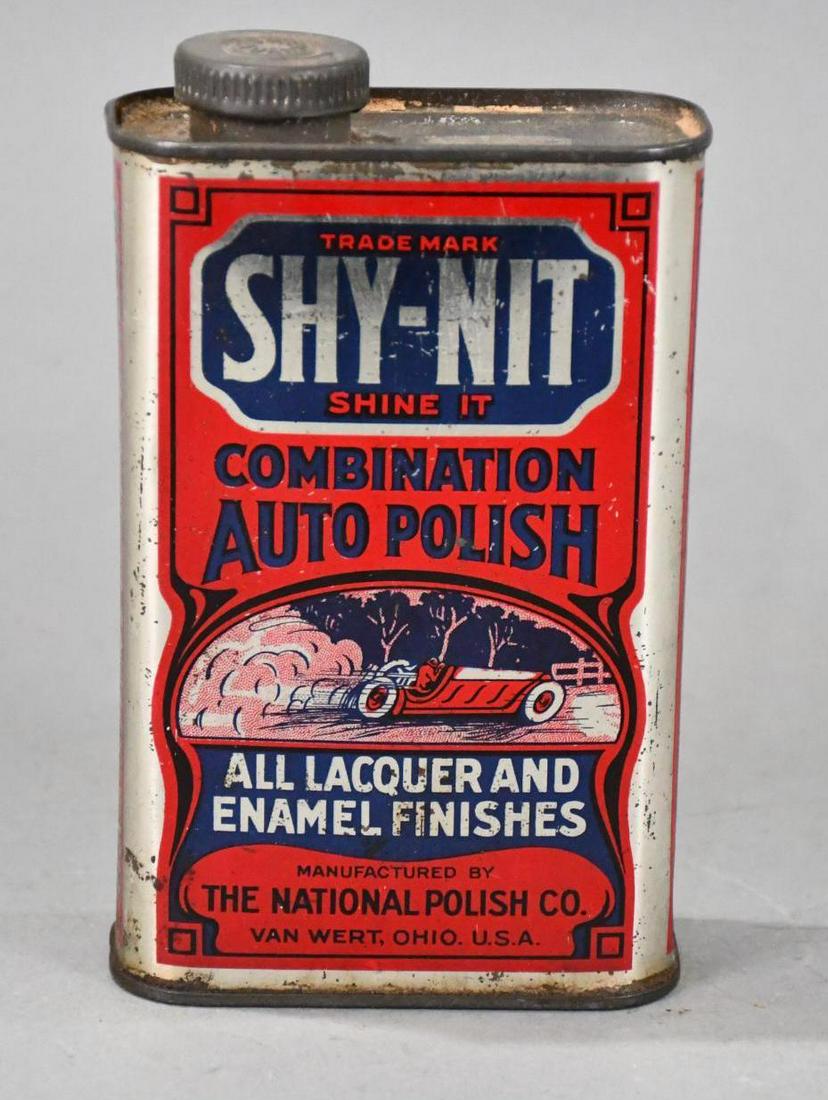 Shy-Nit Combination Auto Polish w/Image One Pint Flat Metal Can (1 of 6)