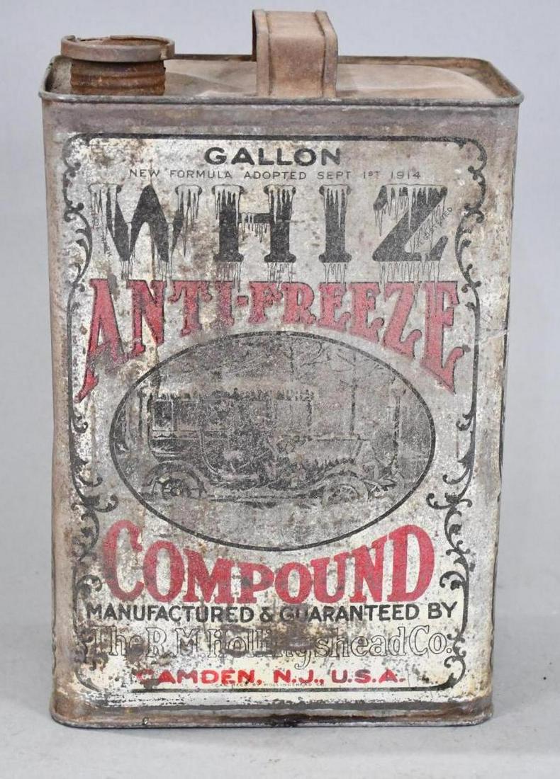 Whiz Anti-Freeze Compound One Gallon Rectangle Metal Can (1 of 6)