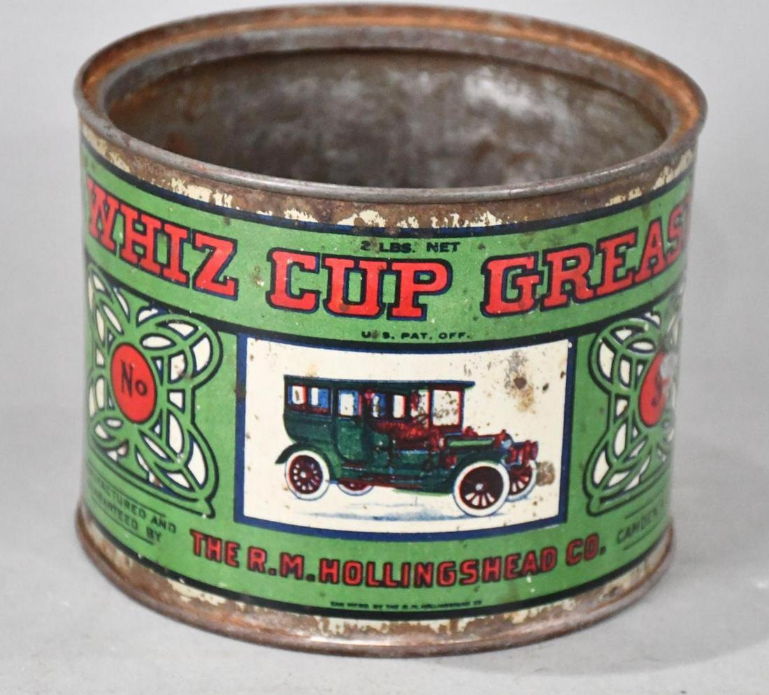 Whiz Cup Grease w/Limousine Three Pound Round Metal Can (1 of 5)