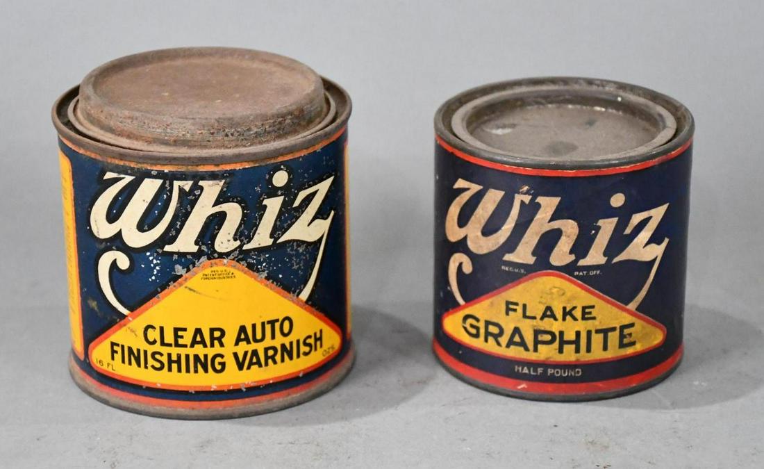Whiz Flake Graphite & Varnish Metal Cans (1 of 3)