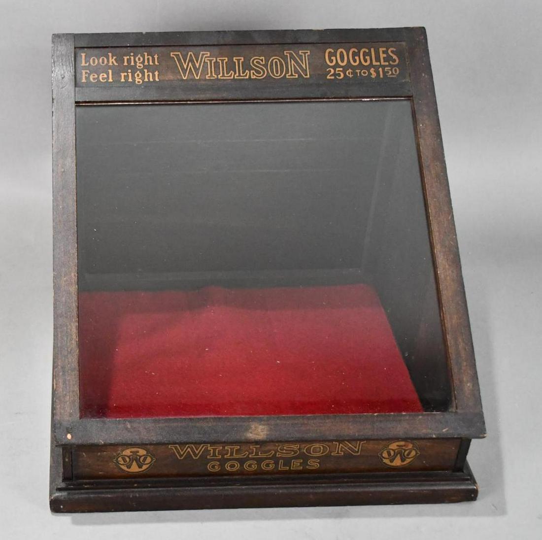 Willson Goggles "Look Right Feel Right" Counter-Top Point of Sale Wood Display (1 of 8)