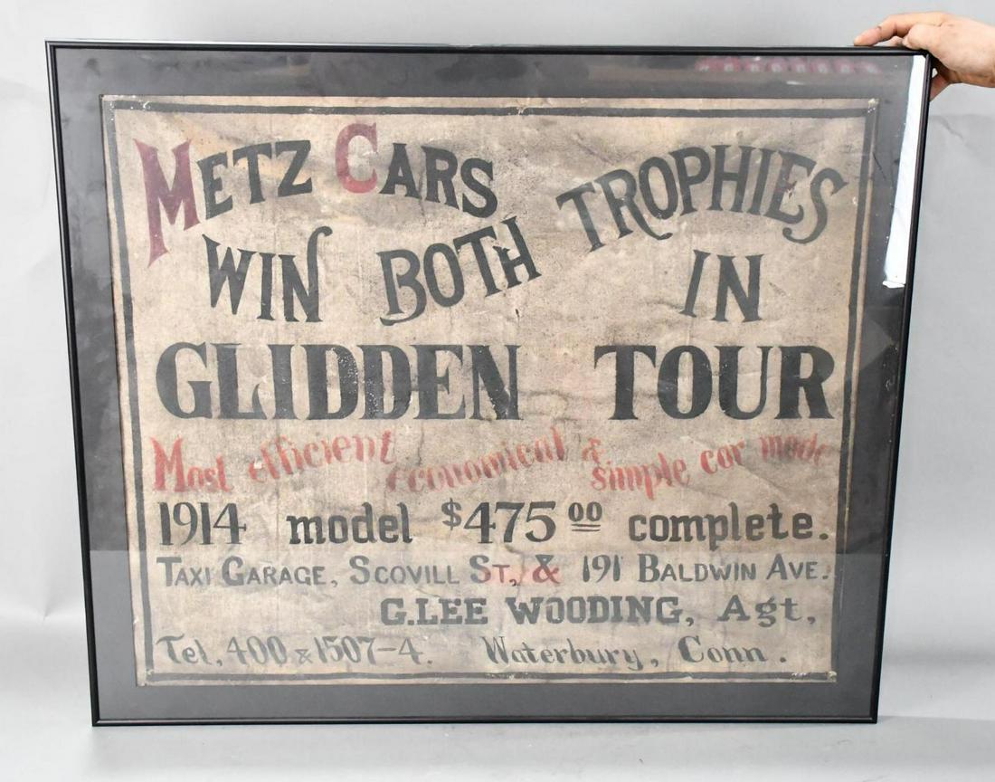 1914 Metz Cars Win Both Trophies in Glidden Tour Canvas Sign (1 of 6)
