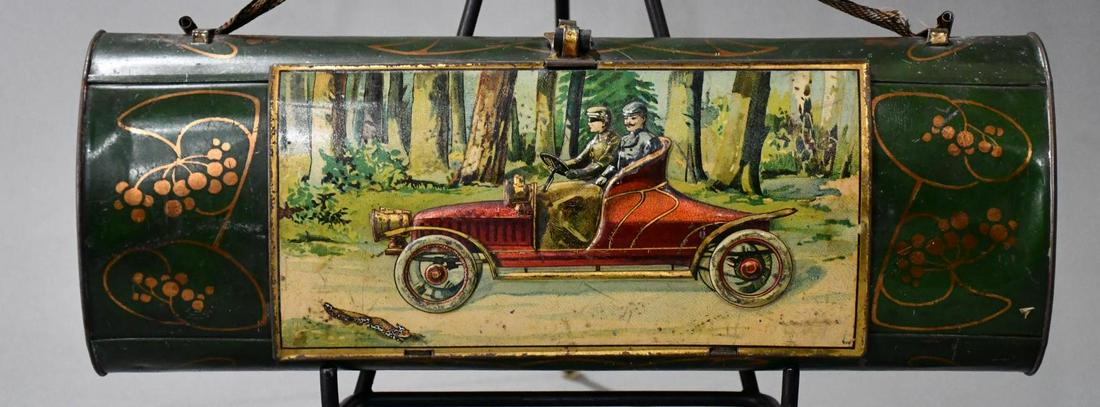 Lady's Metal Purse w/Early Automobile (1 of 7)