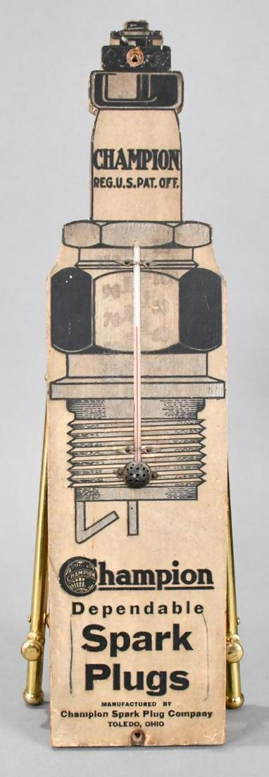 Champion Spark Plugs Wood Thermometer (1 of 6)