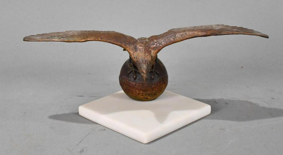 American Highway Association Eagle on the World Brass Mascot (1 of 5)