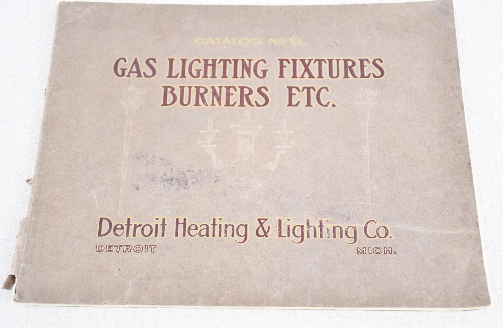 Detroit Lighting Catalog No. 9 "Gas Lighting Fixtures Burners" (1 of 7)
