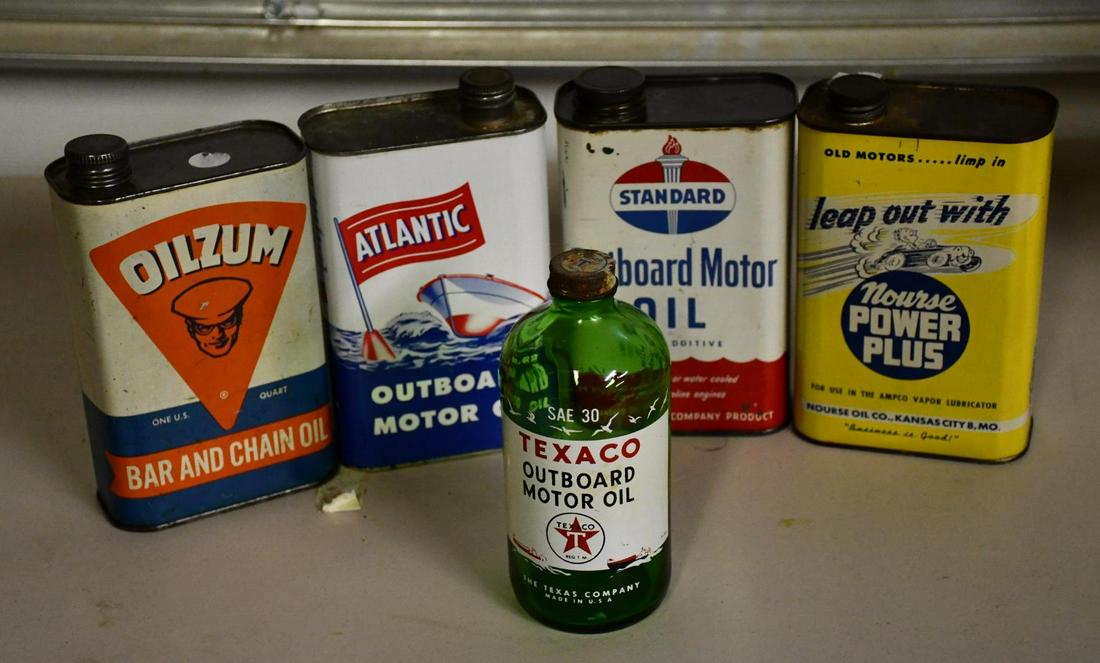 Outboard Motor Oil Cans & Bottles (1 of 4)