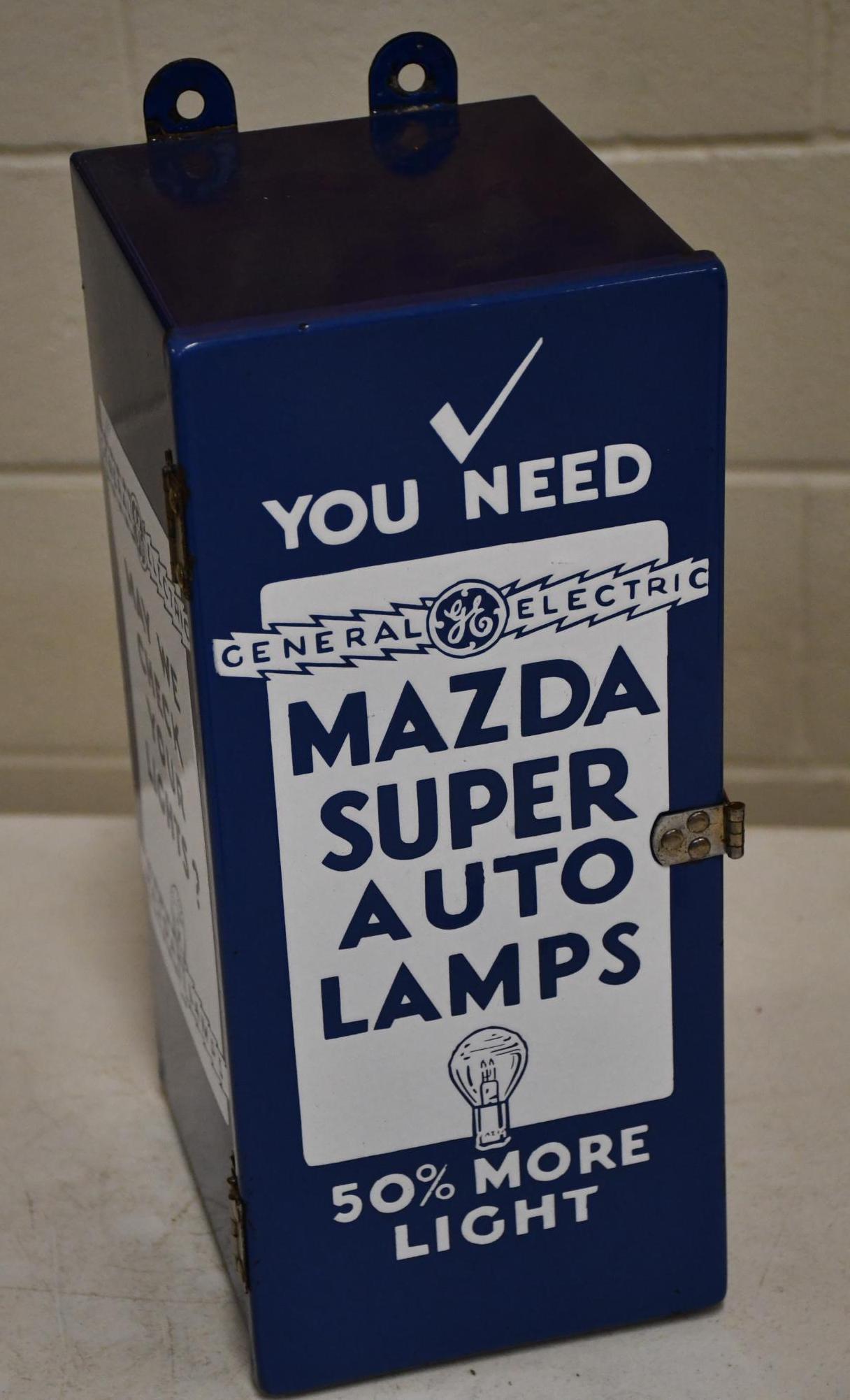 Mazda Super Auto Lamps Porcelain Display Cabinet (1 of 3)