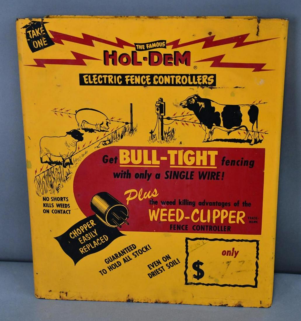 Hol-Den Electric Fence Controllers Metal Sign (1 of 4)