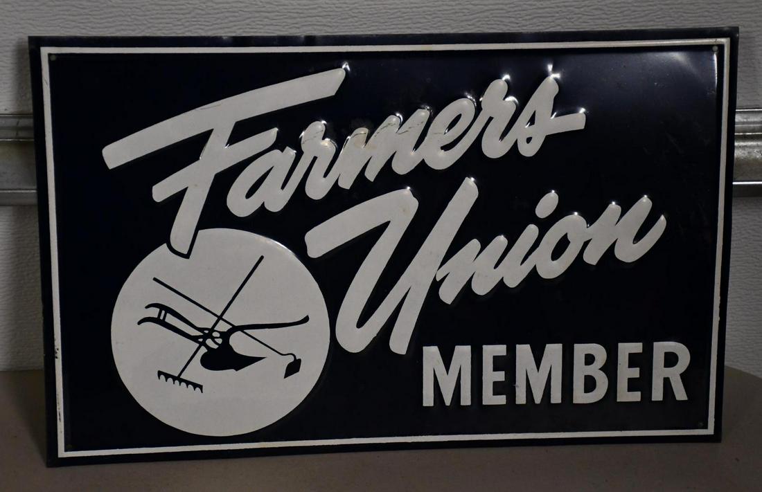Farmers Union w/Logo Metal Sign (1 of 2)