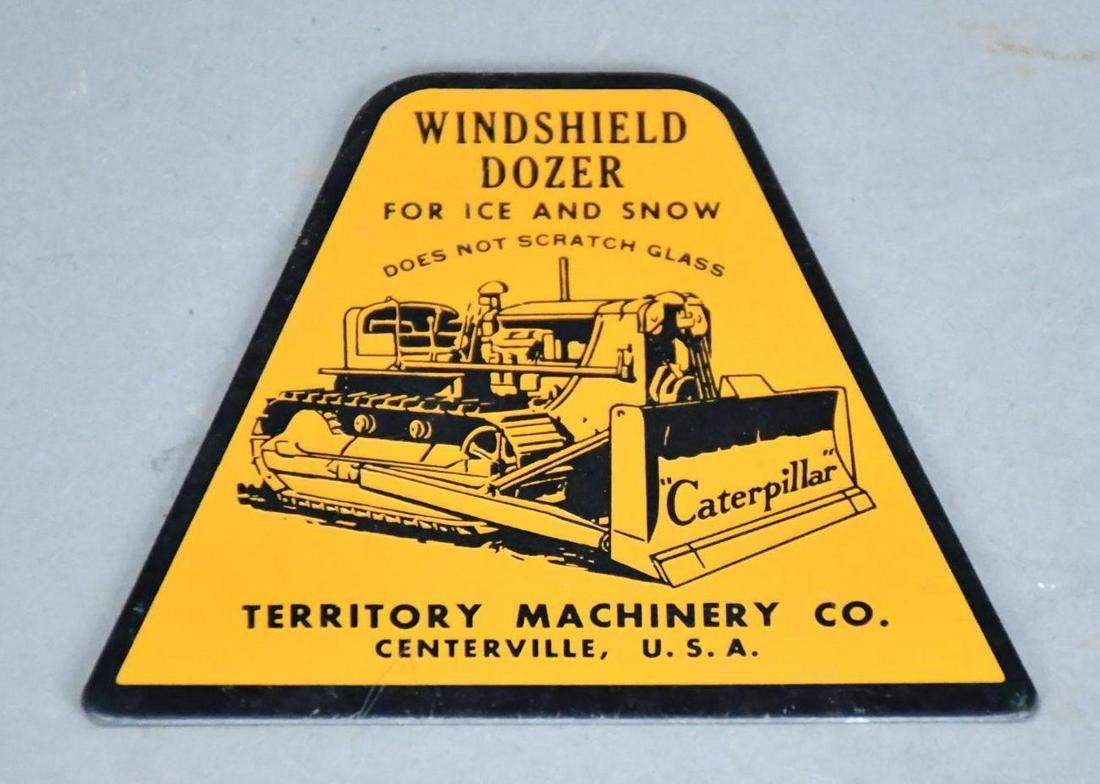 Caterpillar Windshield Scraper: Nice Condition, 3" x 4"