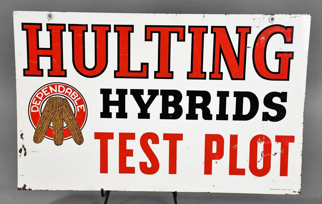 Hulting Hybrids Test Plot w/Logo Metal Sign (1 of 7)