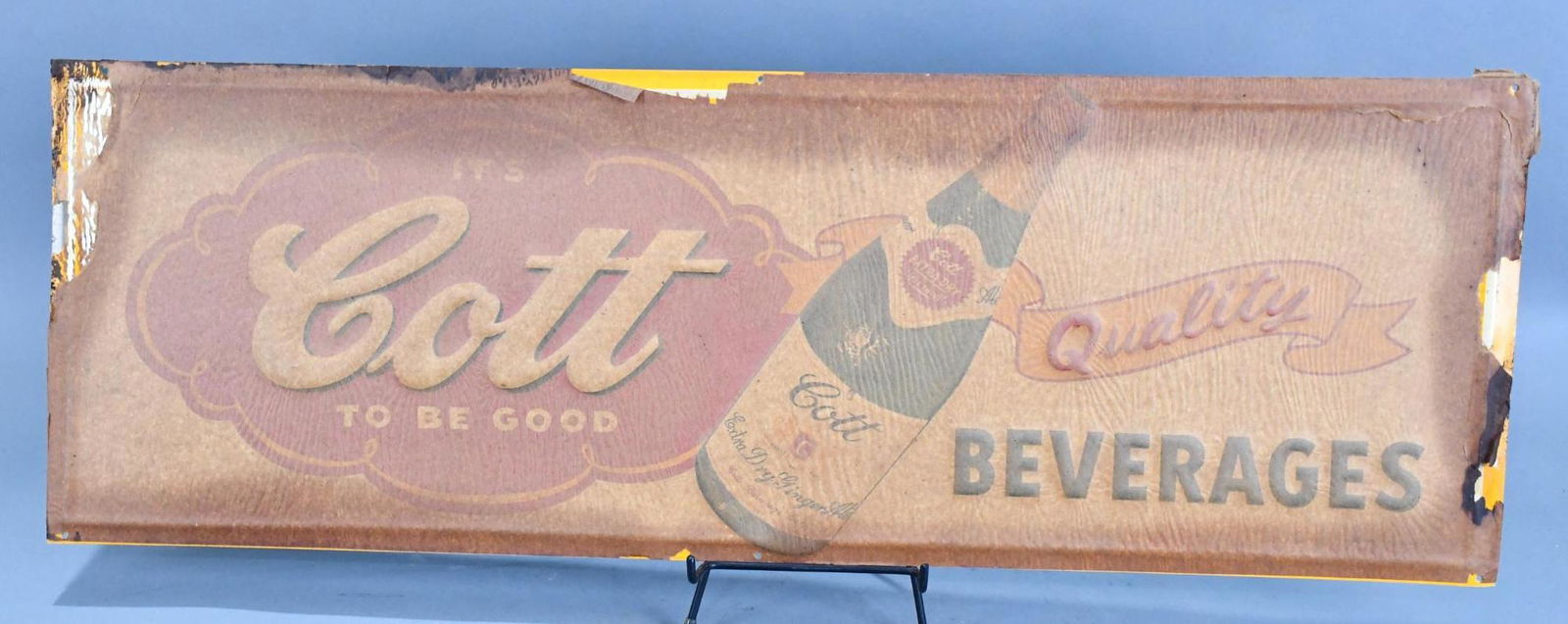 Cott Quality Beverages w/Bottle Metal Sign (1 of 4)