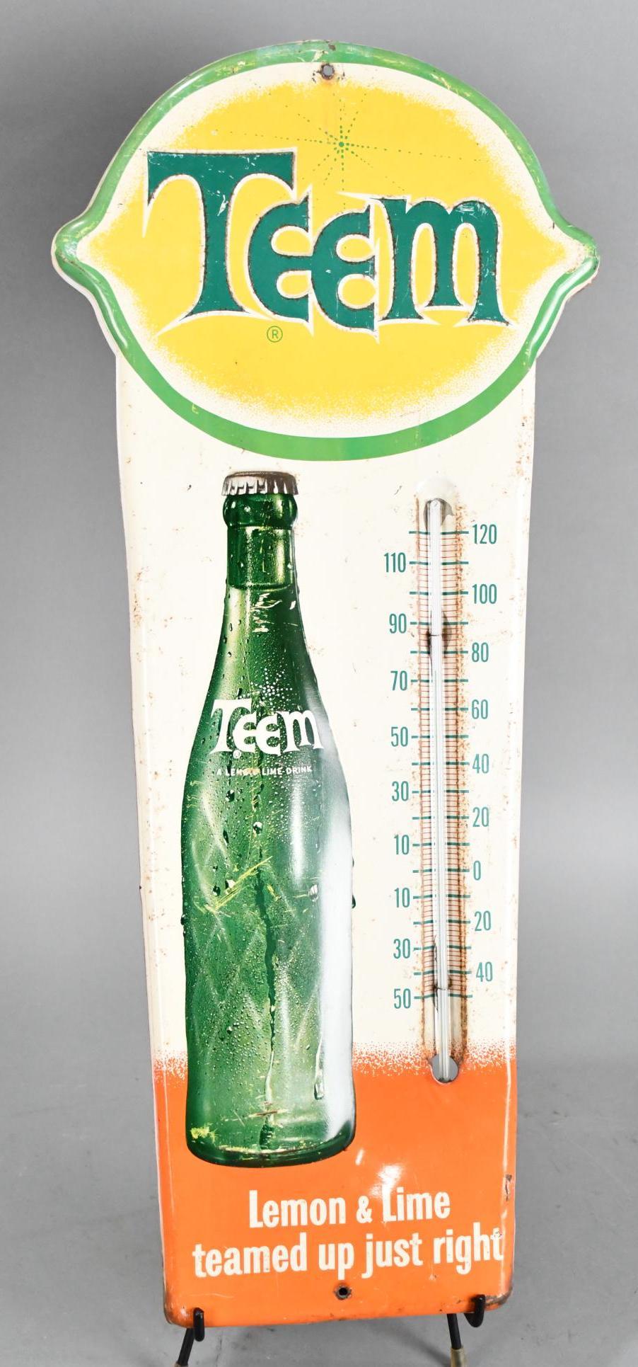 Teem Lemon & Lime w/Bottle Metal Thermometer (1 of 5)
