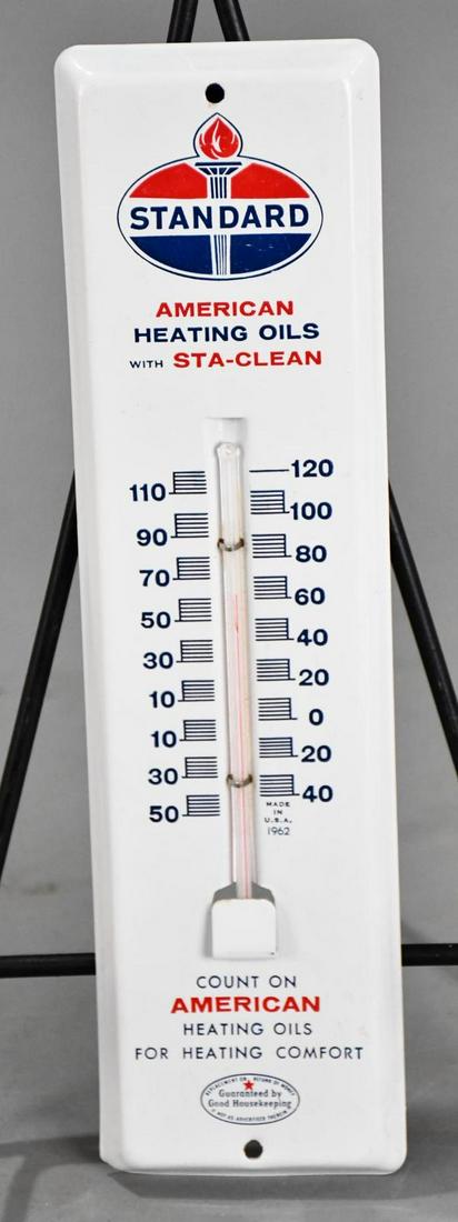 Standard Heating Oils w/Logo Metal Thermometer w/Box (1 of 4)
