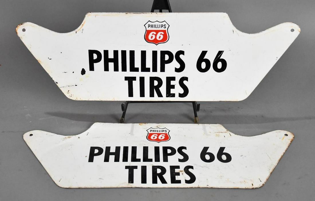 Pair of Phillips 66 Metal Tire Stands (1 of 3)