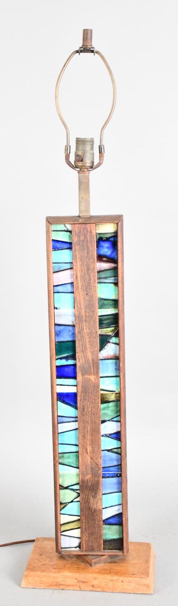 Mid-Century Ceramic Mosaic Table Lamp (1 of 7)