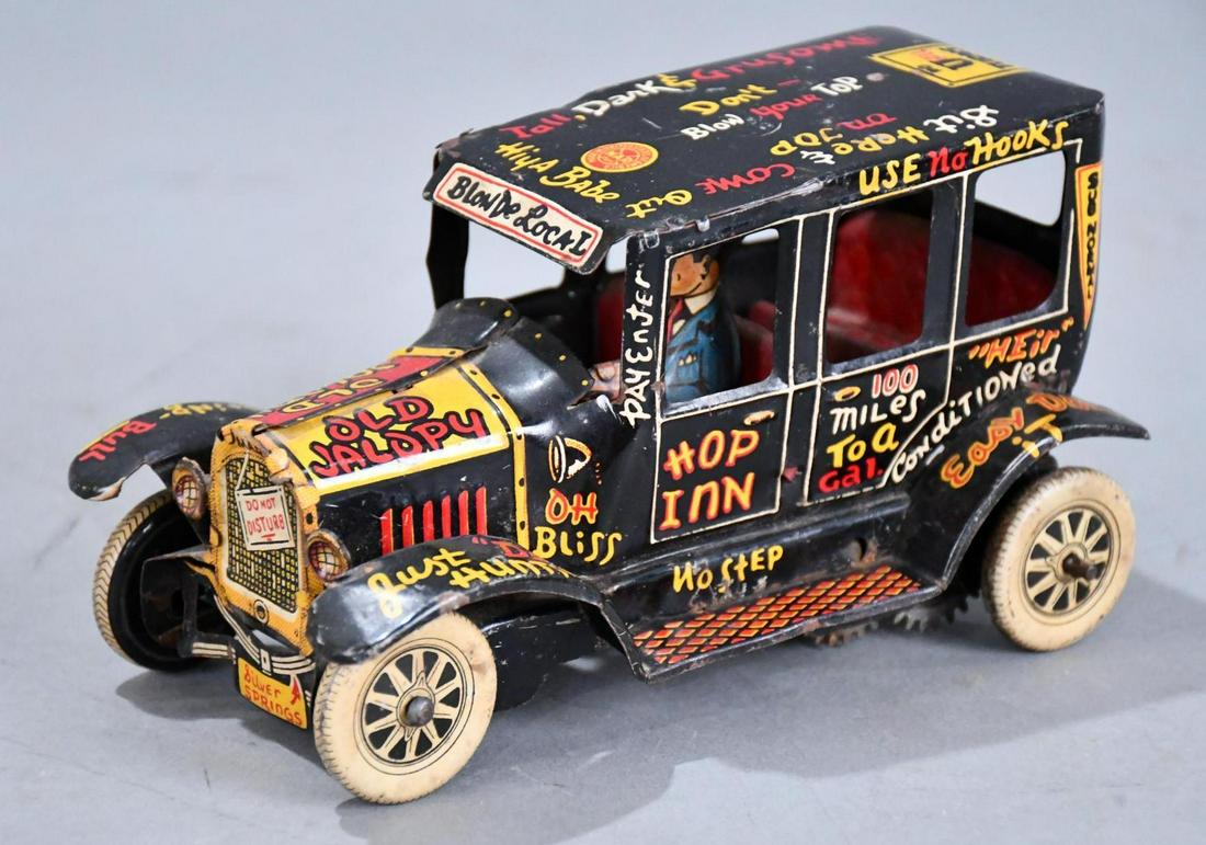 Marx "Old Jalopy" Tin Litho Windup Car (1 of 7)