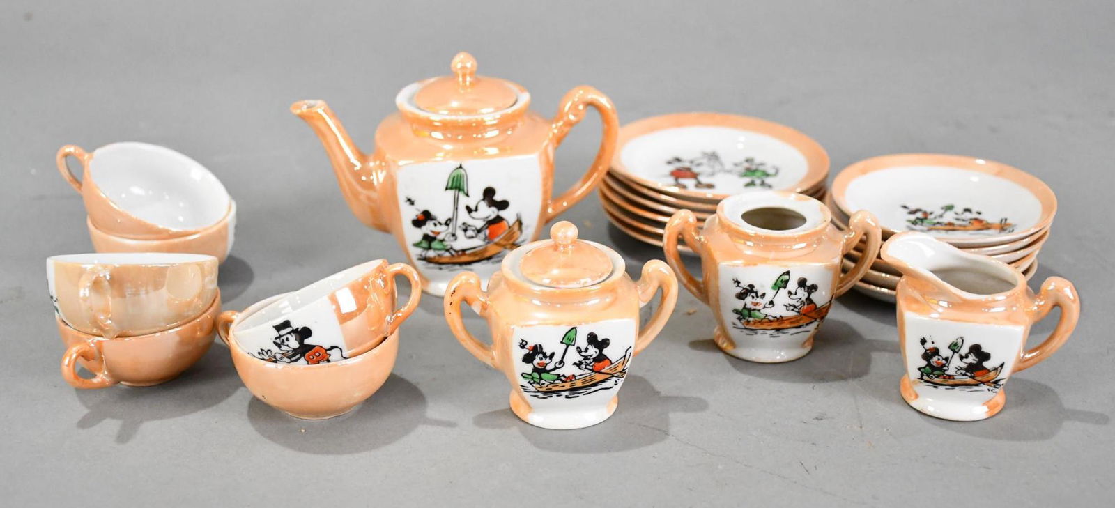 Occupied Japan Mickey And Minnie Mouse Toy Tea Set Occupied Japan Mickey And Minnie Mouse Toy Tea Set
