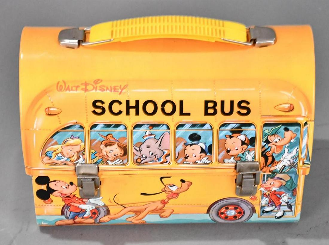 Walt Disney School Bus Metal Dome Top Lunch Box (1 of 5)