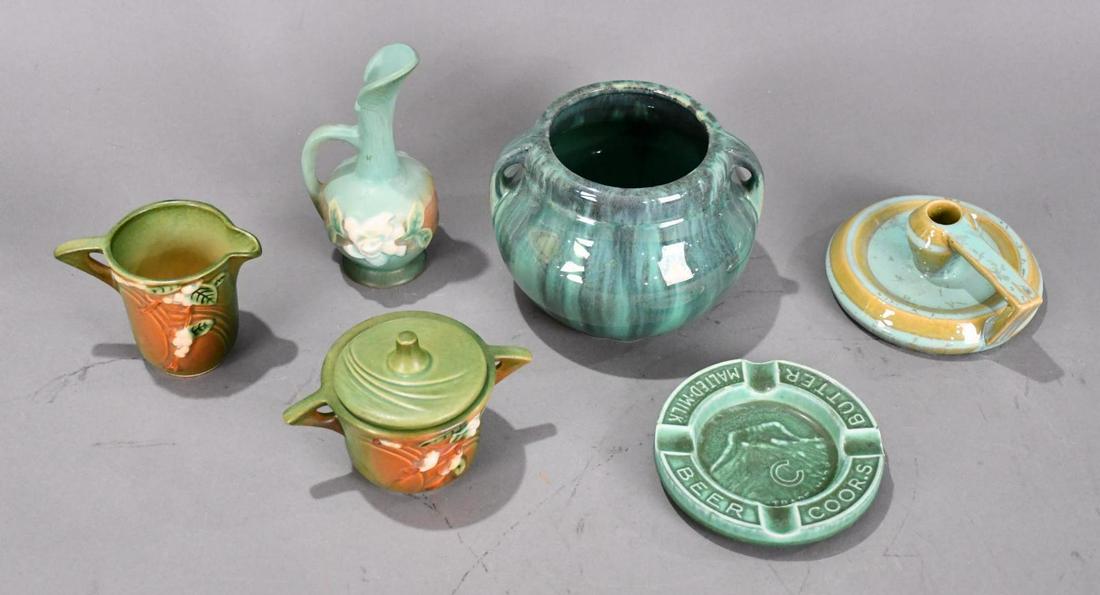 5-Pieces of Art Pottery Fulper, Roseville & Coors (1 of 5)